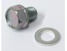 Oil drain bolt and washer (From Engine No. C110 177725 to end of production)